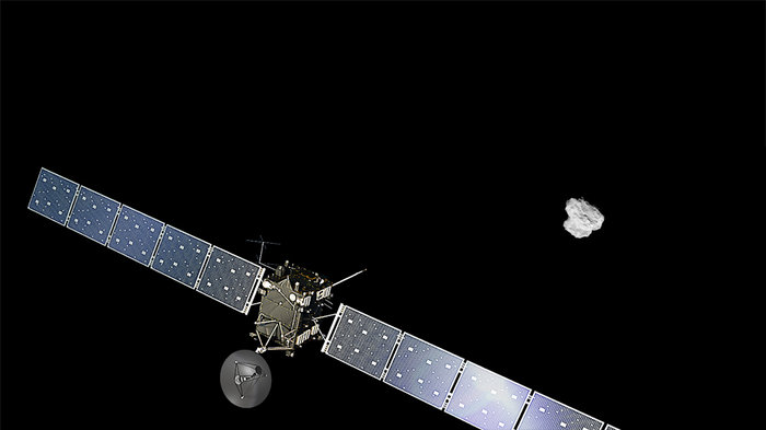 Rosetta en approche de la comète