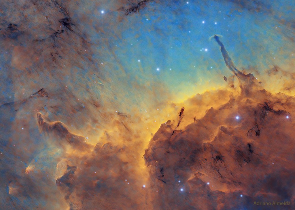 L’image du jour : Etoiles, poussière, piliers et jets dans la nébuleuse du Pélican, IC 5070 (vidéo) By Jack35 1-23